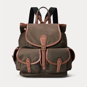 Polo Ralph Lauren Leather-Trim Nylon Bellport Backpack (BNWT)
